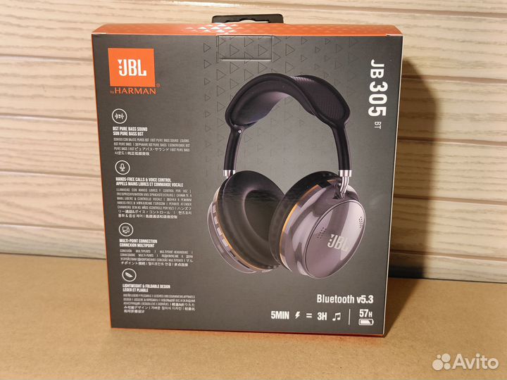 Беспроводные наушники JBL JB 305 чёрные