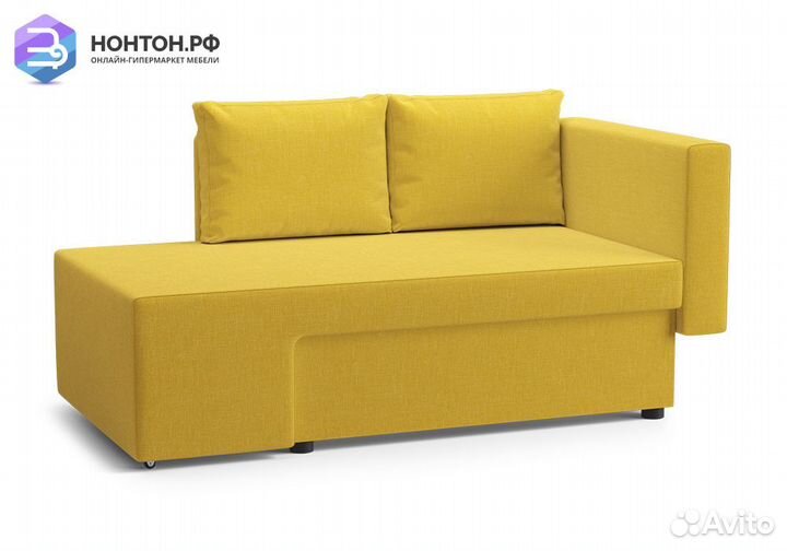 Диван еврокнижка Дагмар желтый