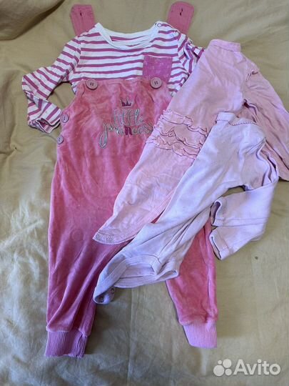 Одежда для девочки 9-12 мес