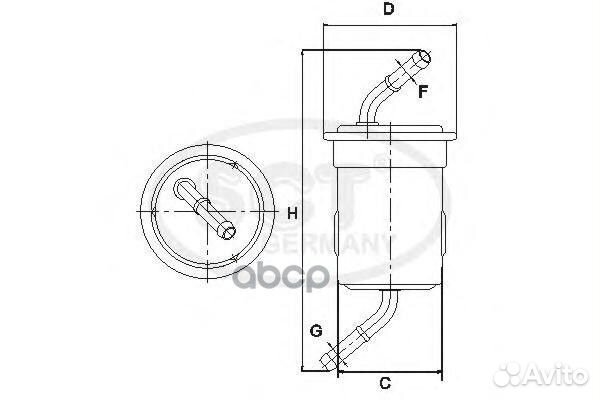 Фильтр топливный ST710 SCT
