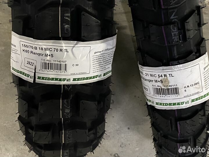 Heidenau K60 Ranger 150/70 R18 и 90/90 R21 TL M+S