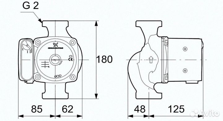 Циркуляционный насос grundfos