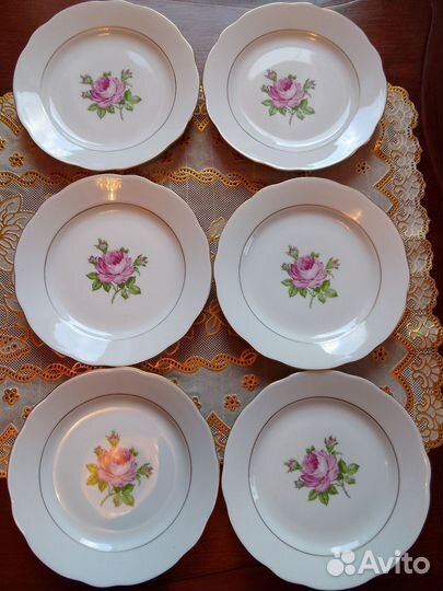 Тарелки фарфор ГДР Кахла, и СССР