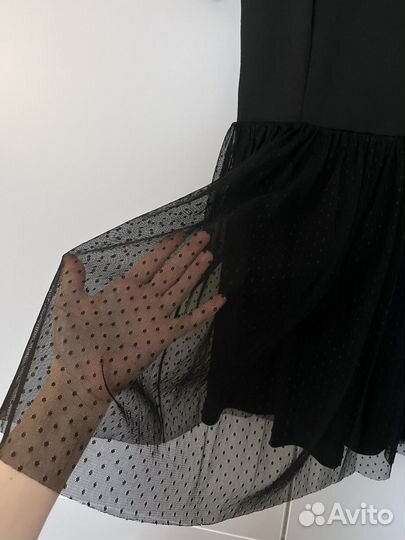 Вечернее черное платье 40 -42