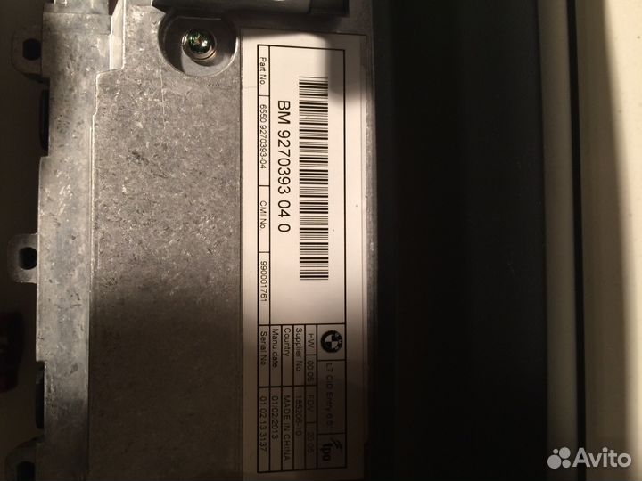 Головное устройство бмв ф30