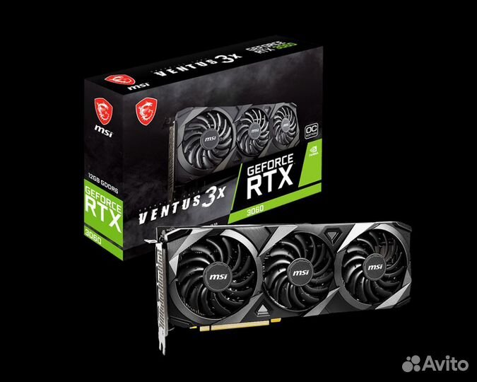 Видеокарта rtx 3060 ventus 3x