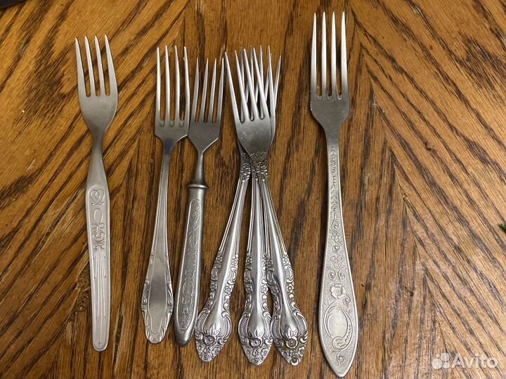 Ложки,вилки нерж.,мельхиор СССР