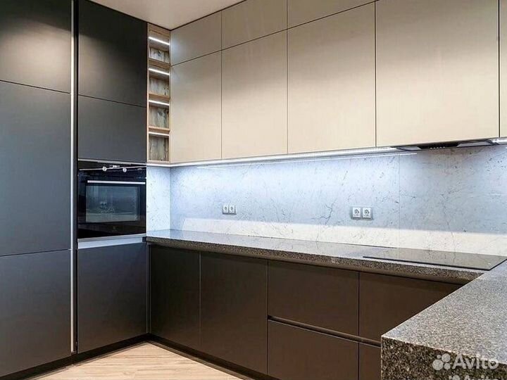 Кухонный гарнитур в современном стиле на заказ