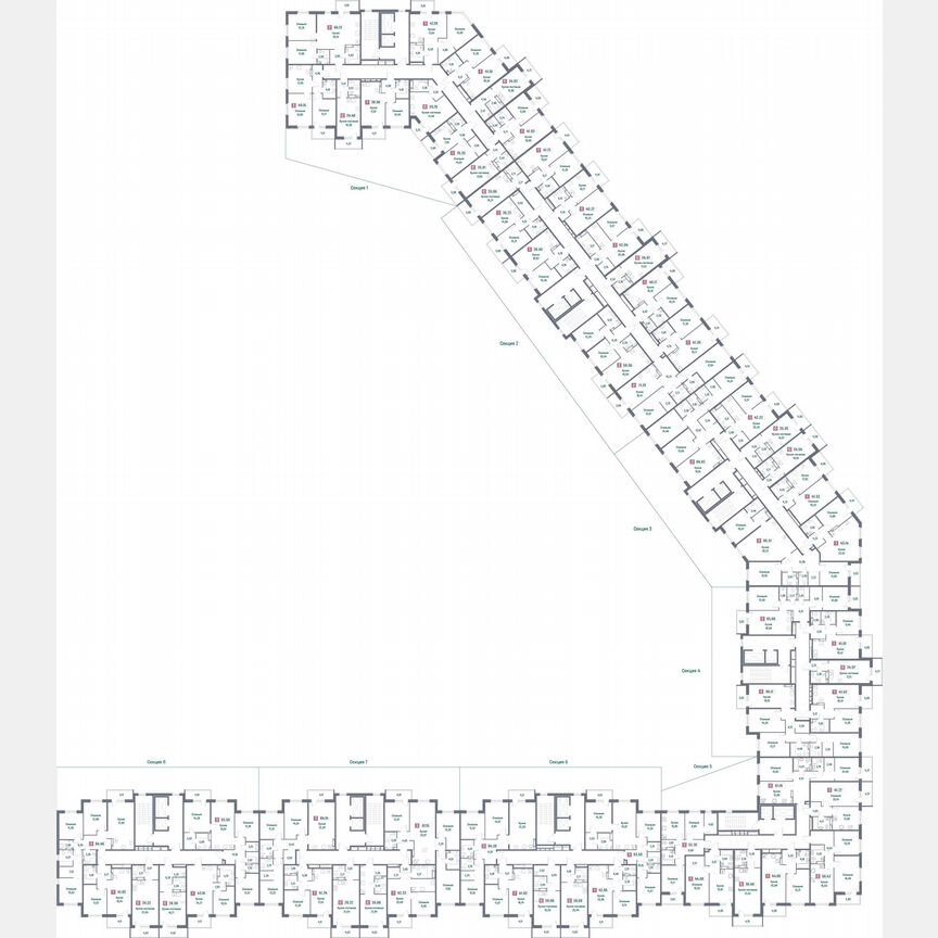 1-к. квартира, 42,2 м², 11/16 эт.