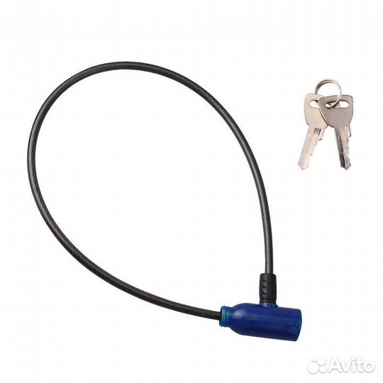 Велозамок с ключём zyrh lite черный