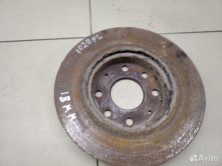 Диск тормозной передний вентилируемый Aveo (T200)