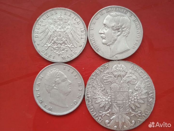 Иностранные монеты серебряные
