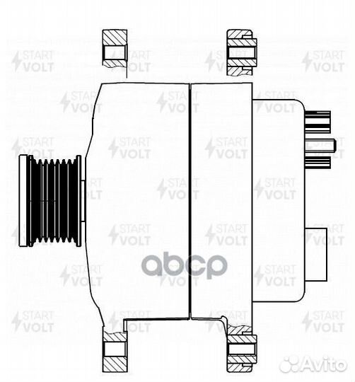 Генератор renault arkana/duster 19- 1.3TCe/1.6i