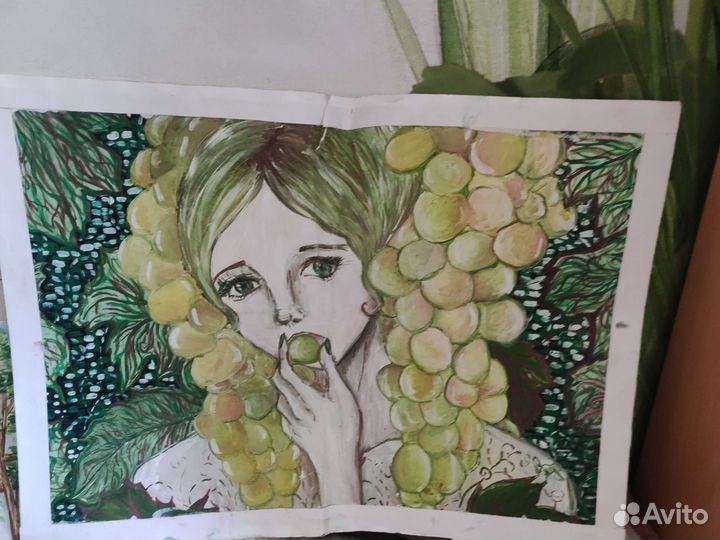 Рисунки гуаш масло