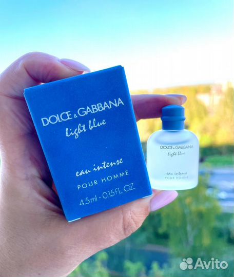 Light Blue Eau Intense D&G 4,5 мл для мужчин