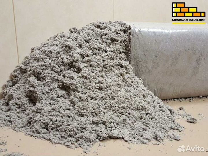 Бесшовный утеплитель эковата для утепления крыши