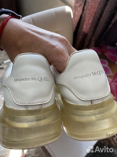 Кожаные кроссовки mcqueen