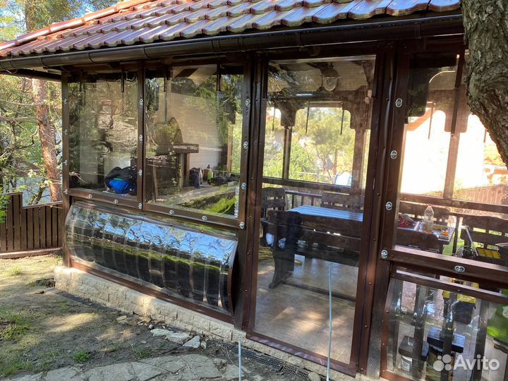 Мягкие окна для беседок террас