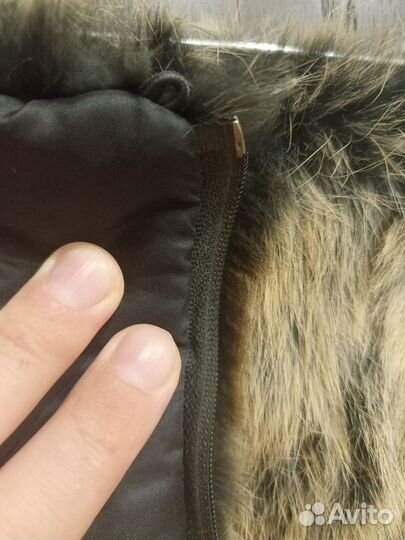 Воротник кролик на подкладке