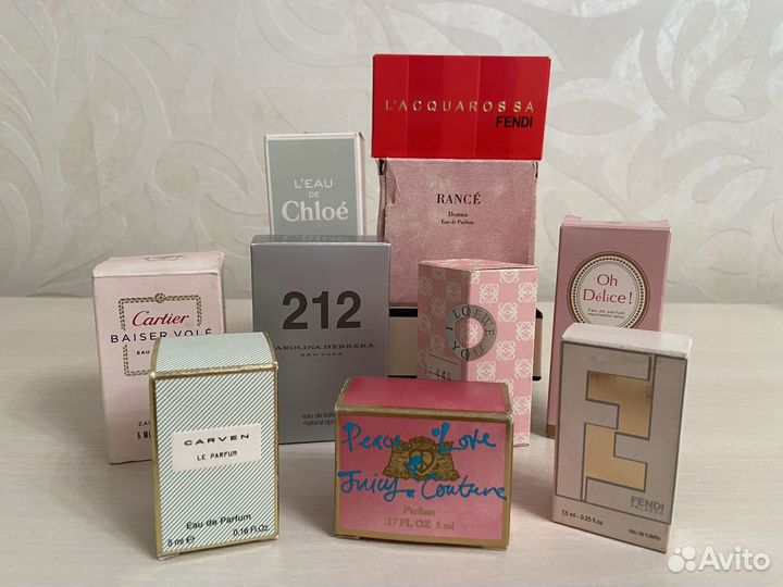 Миниатюры духов, парфюмы