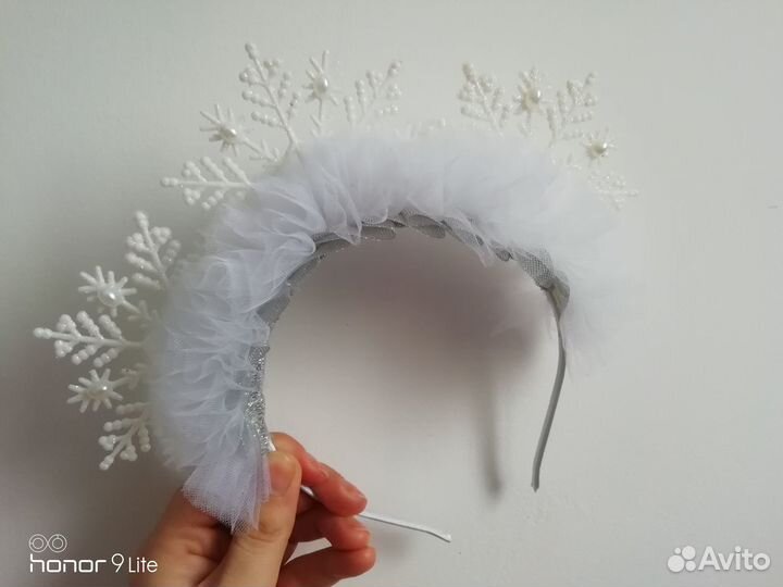 Ободок-снежинки