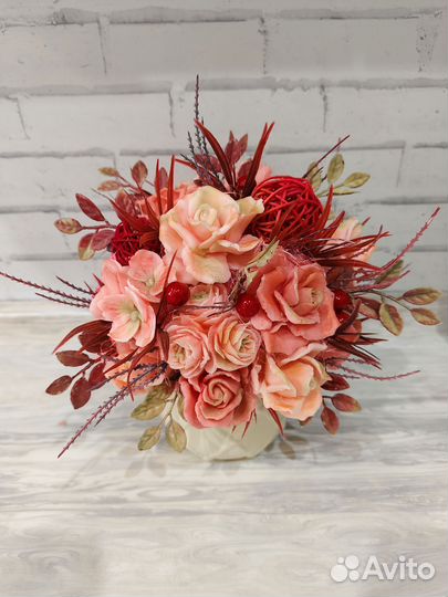 Букет из мыла ручной работы