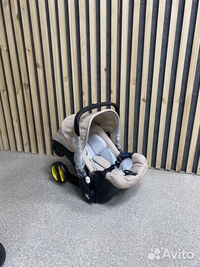 Автолюлька на колесах 4в1 песочный