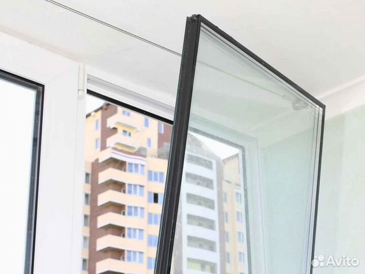 Ремонт окон, стеклопакет Эконом RAL5905