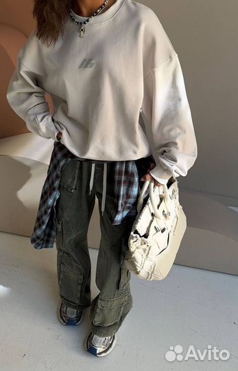 Свитшот и джинсы Balenciaga комплект женский