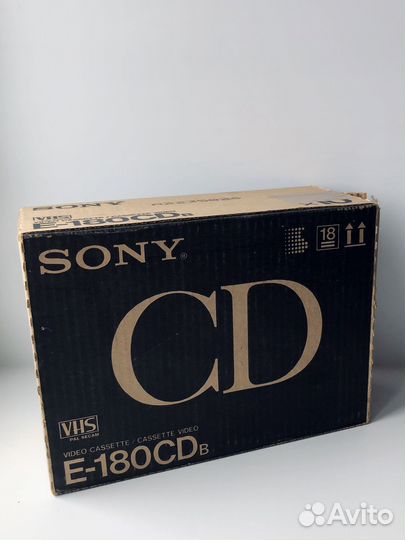 Видеокассеты новые запечатанные Sony E-180 CD