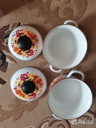 Кастрюли эмалированные