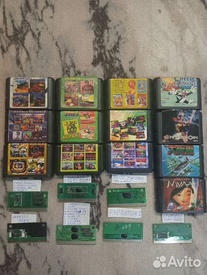 Sega картриджи (90х)