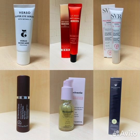 Кремы, сыворотки для век