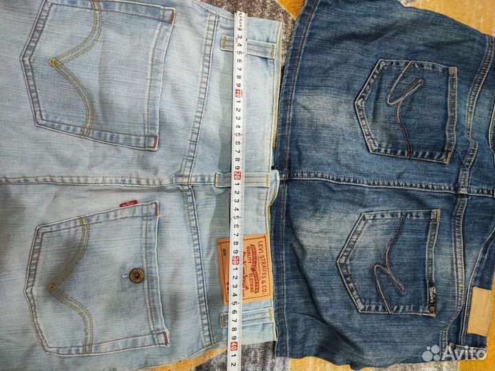 Джинсовая юбка 44