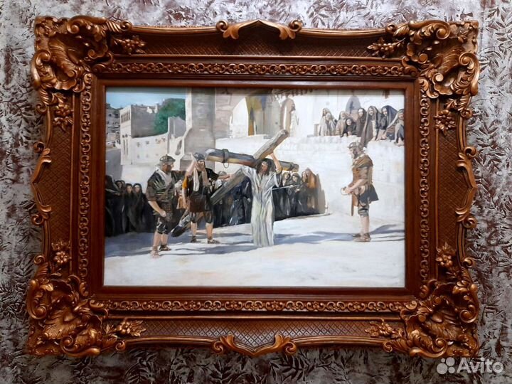 Картина холст/масло. Дорога на Голгофу