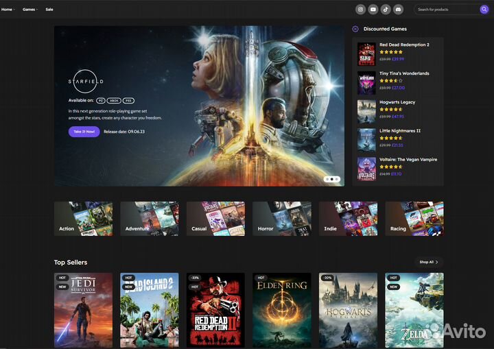 Создание и продвижение сайтов. RU - EN Языки