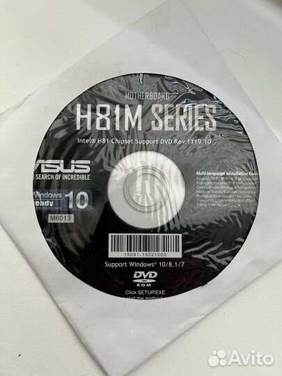 Материнская плата Asus H81M-K + G3260 + 4gb