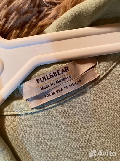 Рубашка pull bear укороченная