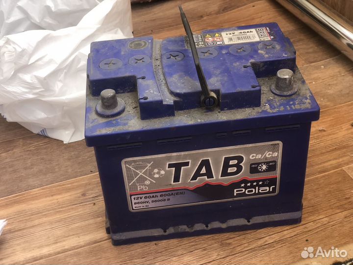 Аккумулятор tab polar blue 60 Ач бу
