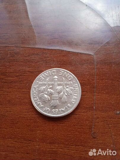 Монета one dime Liberty