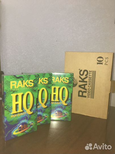 Видео Кассеты новые raks 180+10 мин