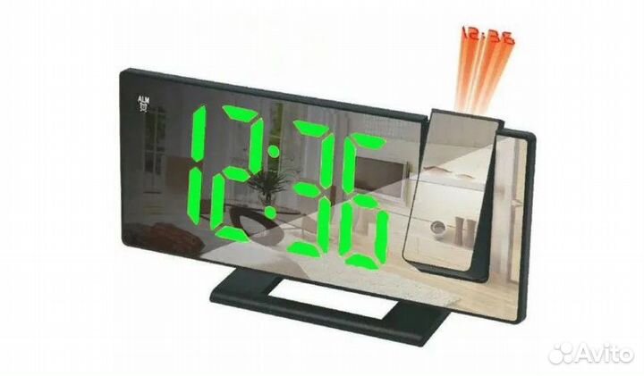 Часы проекционные LED Зеркальныt Gaosiio