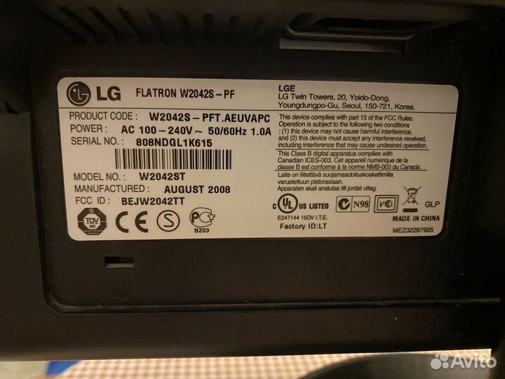 Монитор для компьютера LG