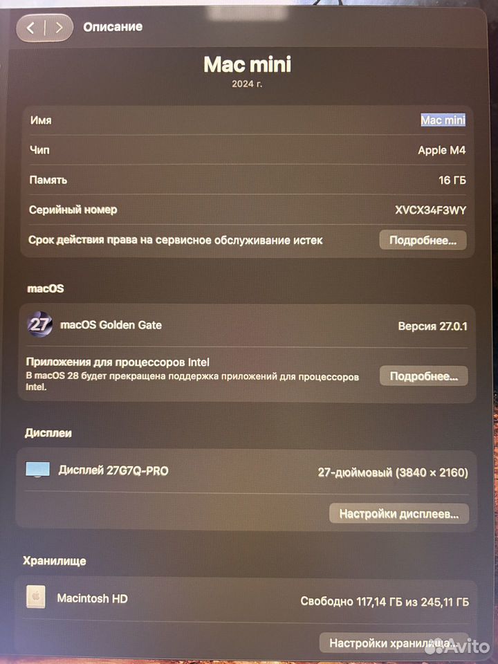 Apple Mac mini M4 16/256, Горки-10
