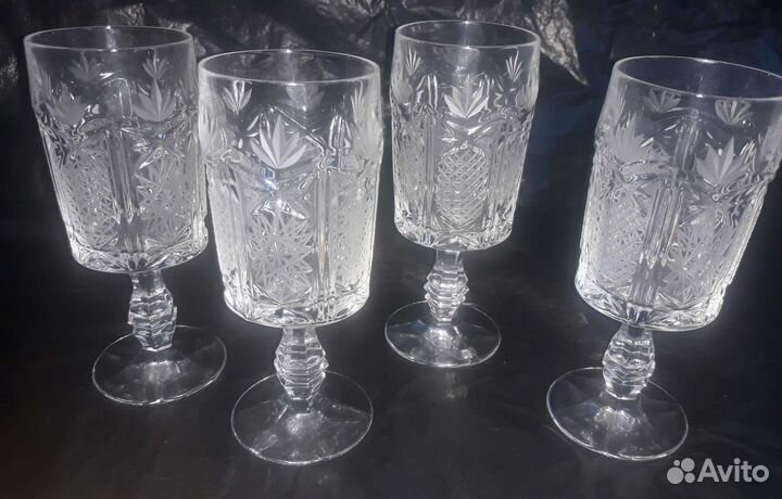 Хрустальные фужеры югославия