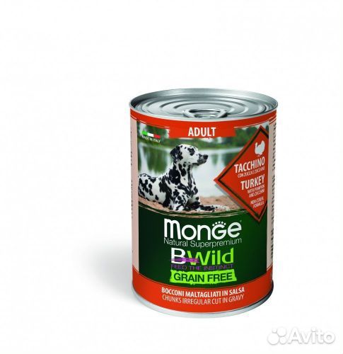 Monge Dog BWild grain free беззерновой 400г