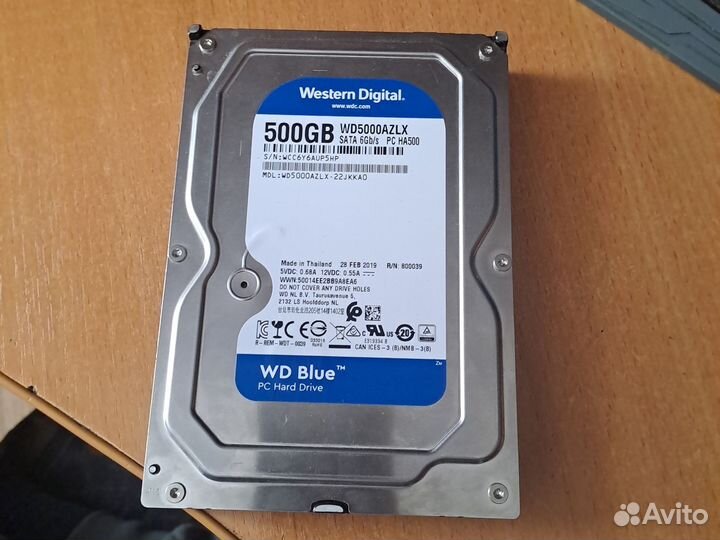 Жесткий диск western digital 500gb