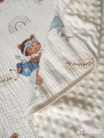 Муслиновый/плюшевый плед