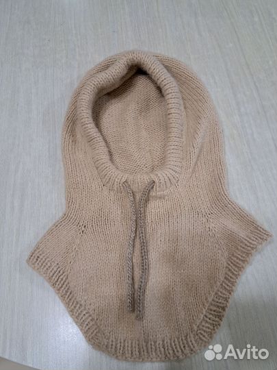 Капор и варежки зимний комплект головной убор