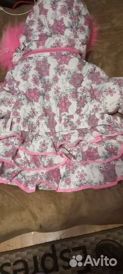 Зимняя куртка для девочек 86 см